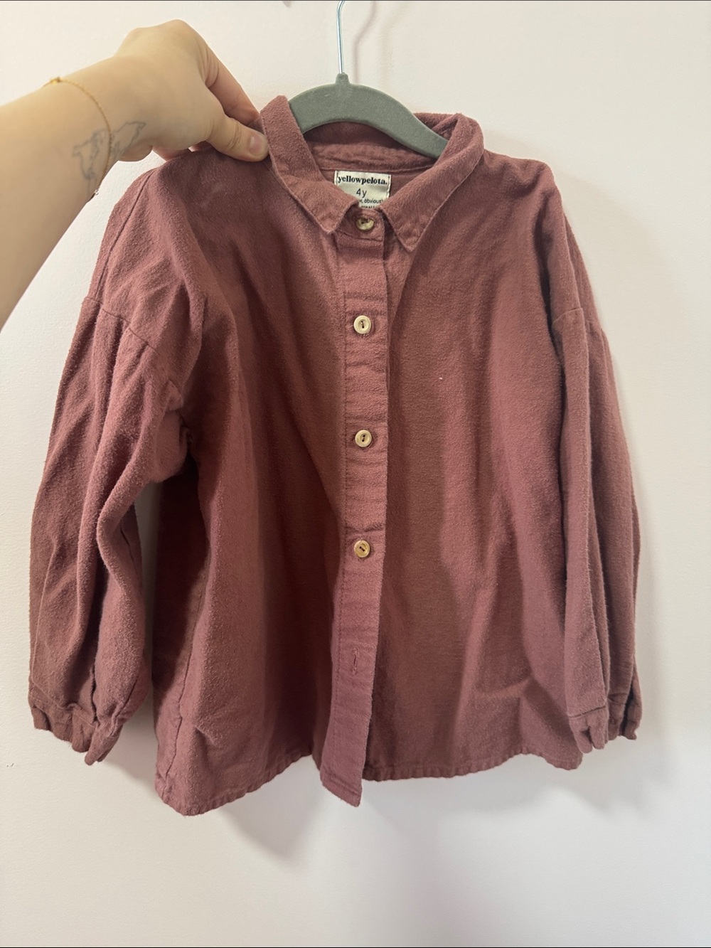Mauve Button-Down Shirt for Kids